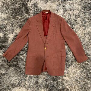 Vintage Christopher Hayes Blazer Mens 41L Maroon/Red 2826 66 80s